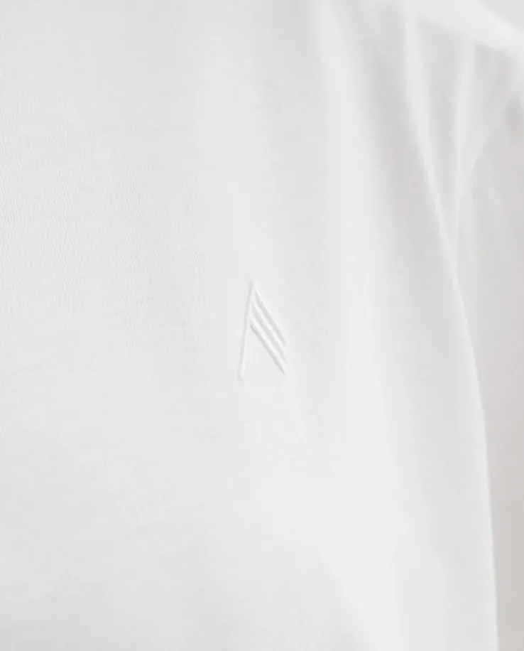 Bawełniana biała koszulka z logo