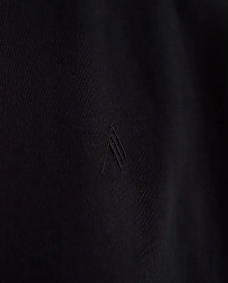 Bawełniana czarna koszulka z logo