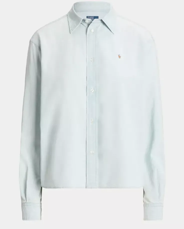 Bawełniana koszula Relaxed Fit z logo