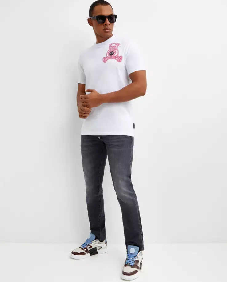 Bawełniany t-shirt z nadrukiem Teddy Bear