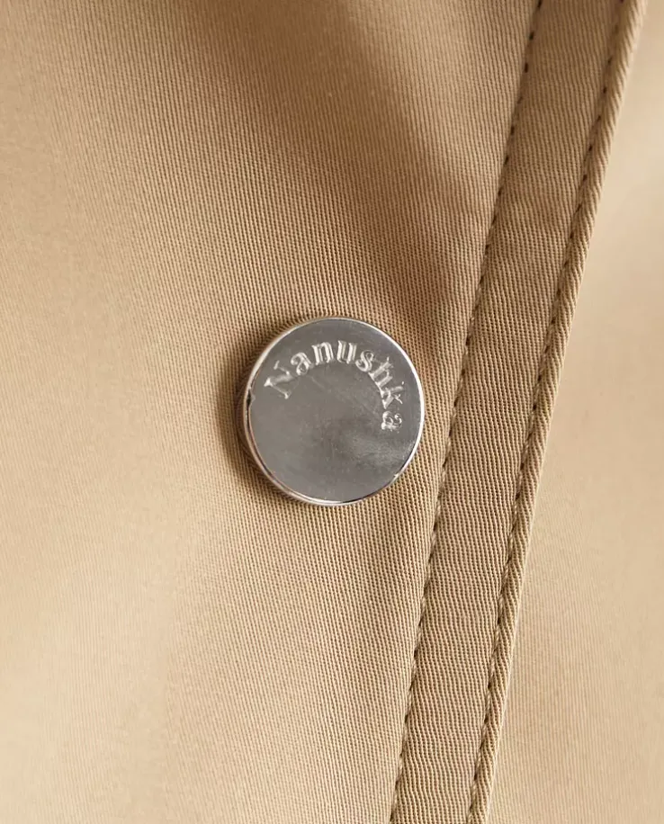 Beżowa pudełkowa kurtka Bracha