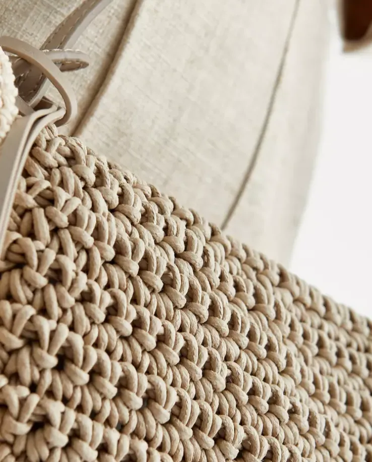 Beżowa torebka na ramię Bumper-15 Crochet