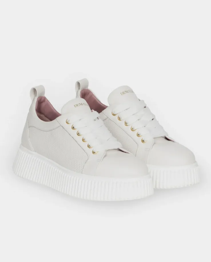 Beżowe sneakersy Beige Fusion