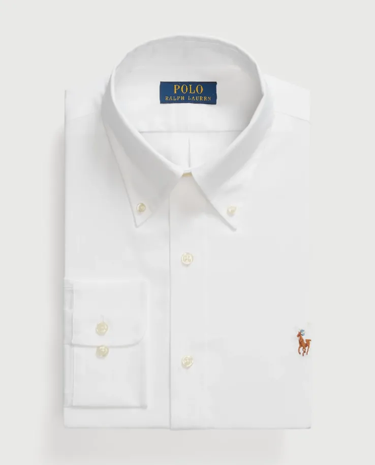 Biała bawełniana koszula Slim Fit
