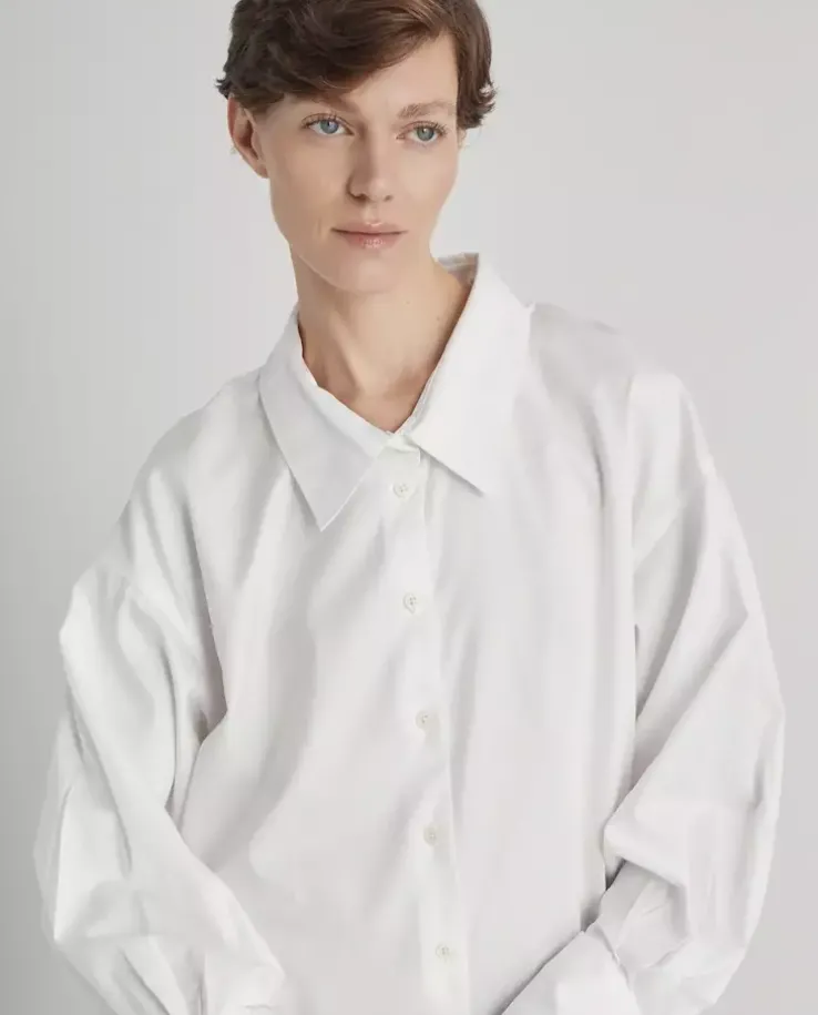 Biała koszula oversize Chic Carrie