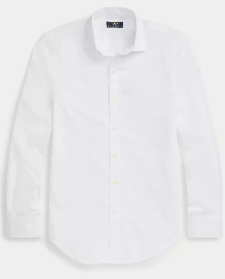 Biała koszula z logo Slim Fit