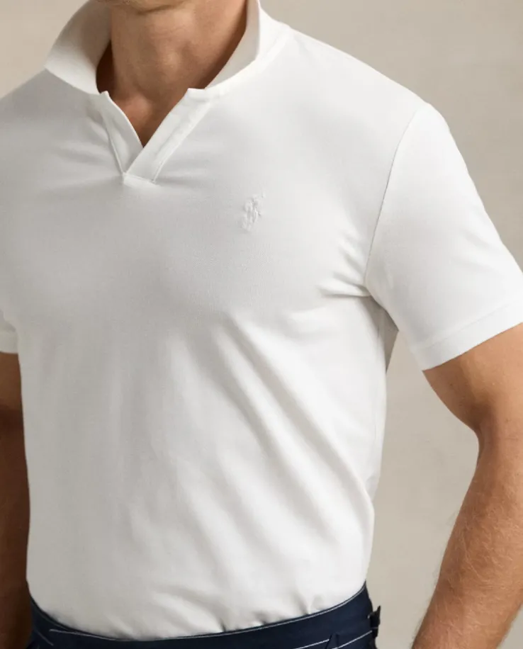 Biała koszulka polo Custom Slim Fit