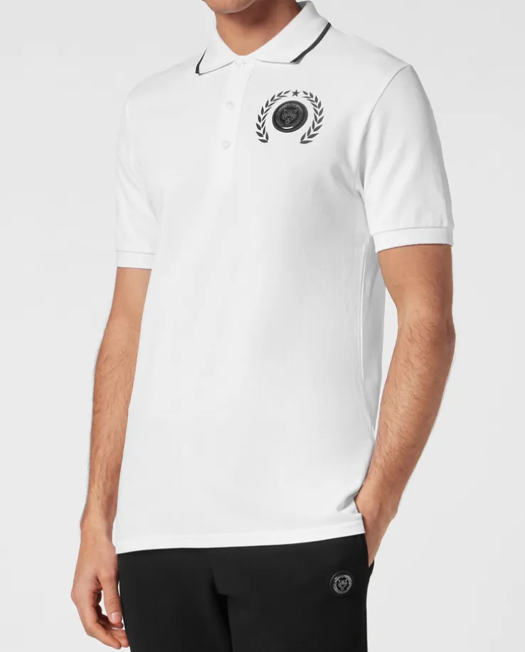 Biała koszulka polo SS Tiger