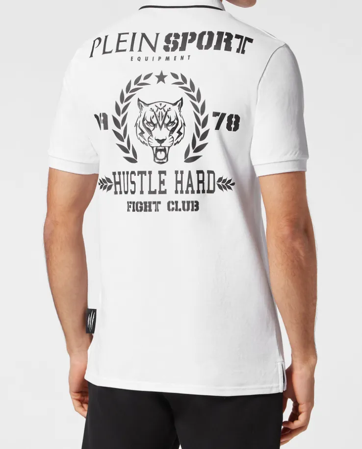 Biała koszulka polo SS Tiger
