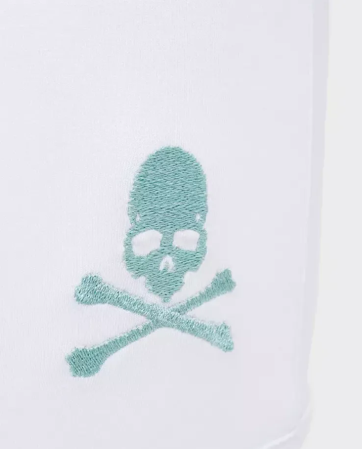 Białe bokserki Skull&Bonnes