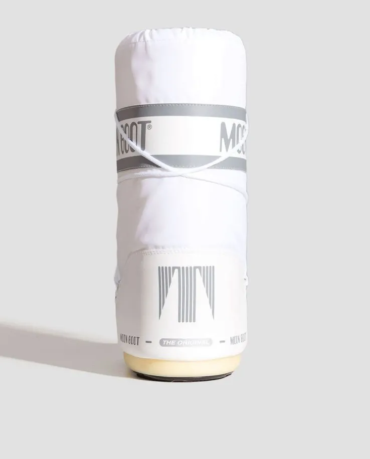 Białe śniegowce Nylon