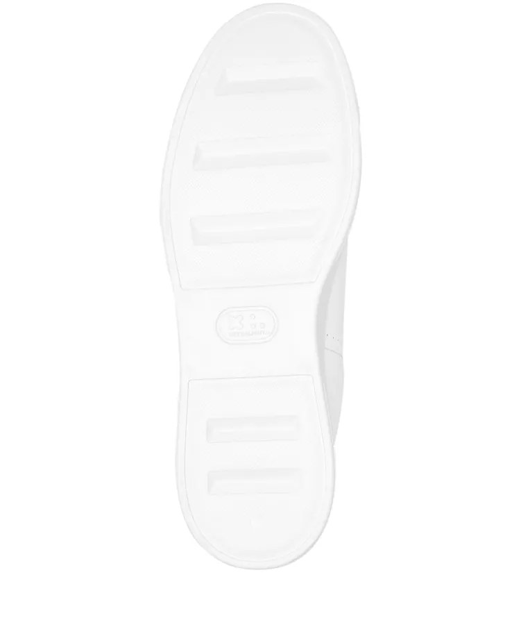 Białe sneakersy ze srebrnym logo