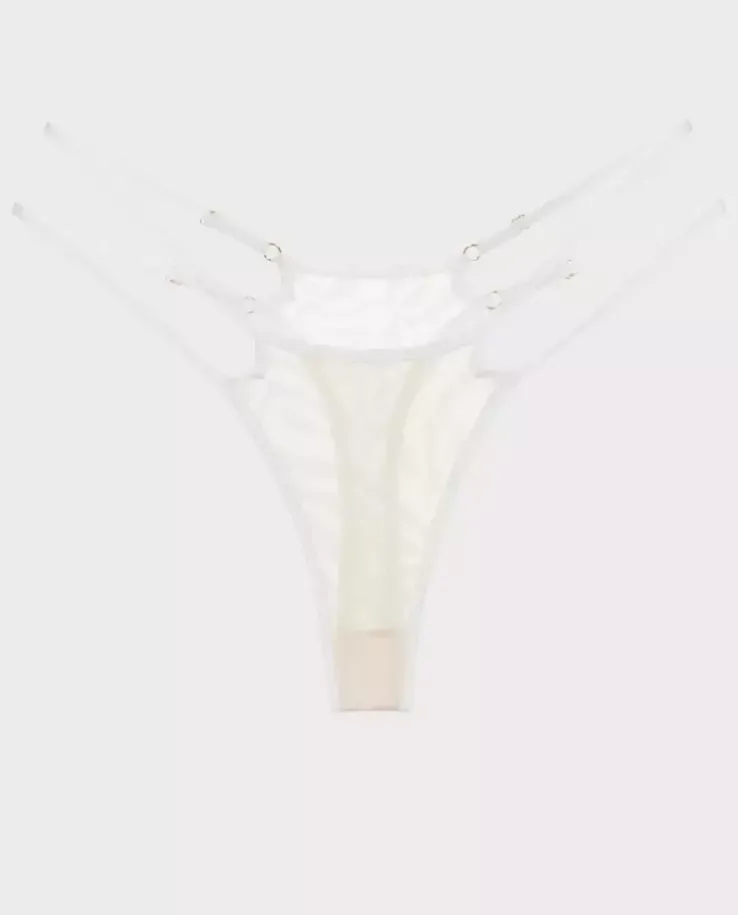 Białe stringi Kylie Straps