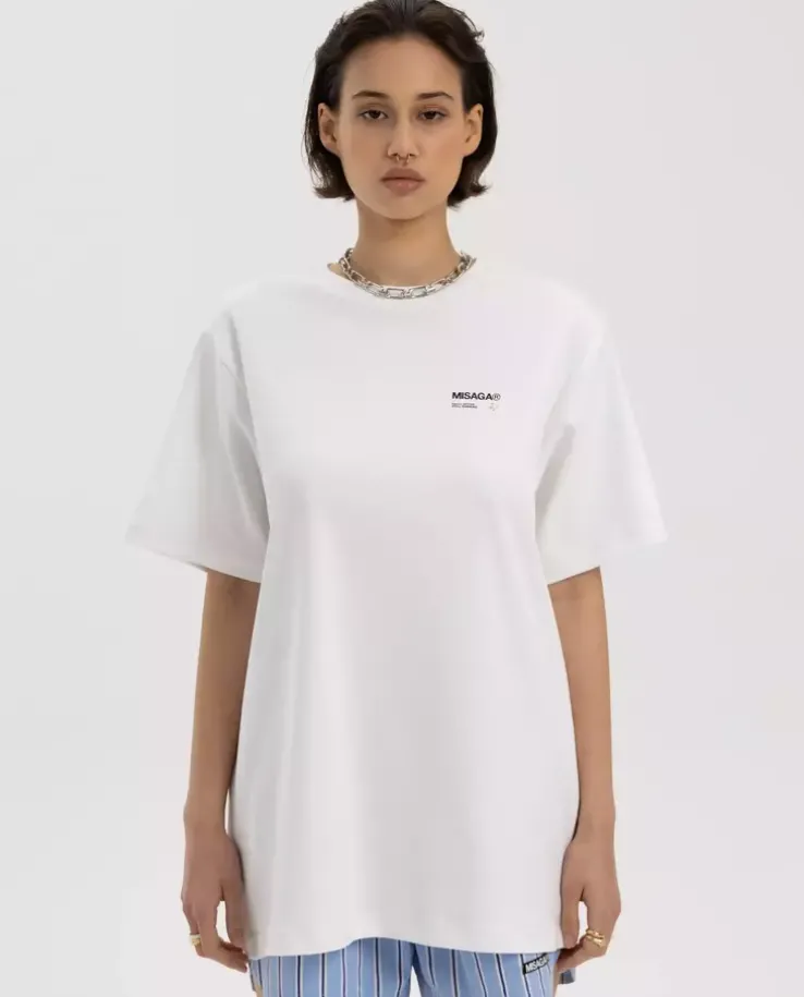 Biały t-shirt Daily Relaxed