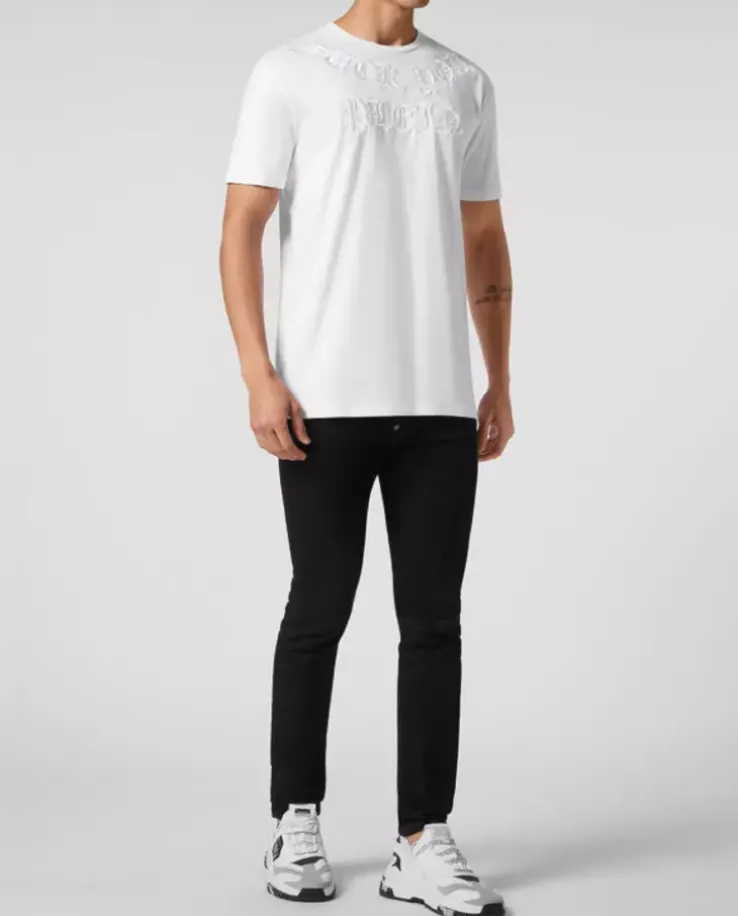 Biały t-shirt SS Gothic