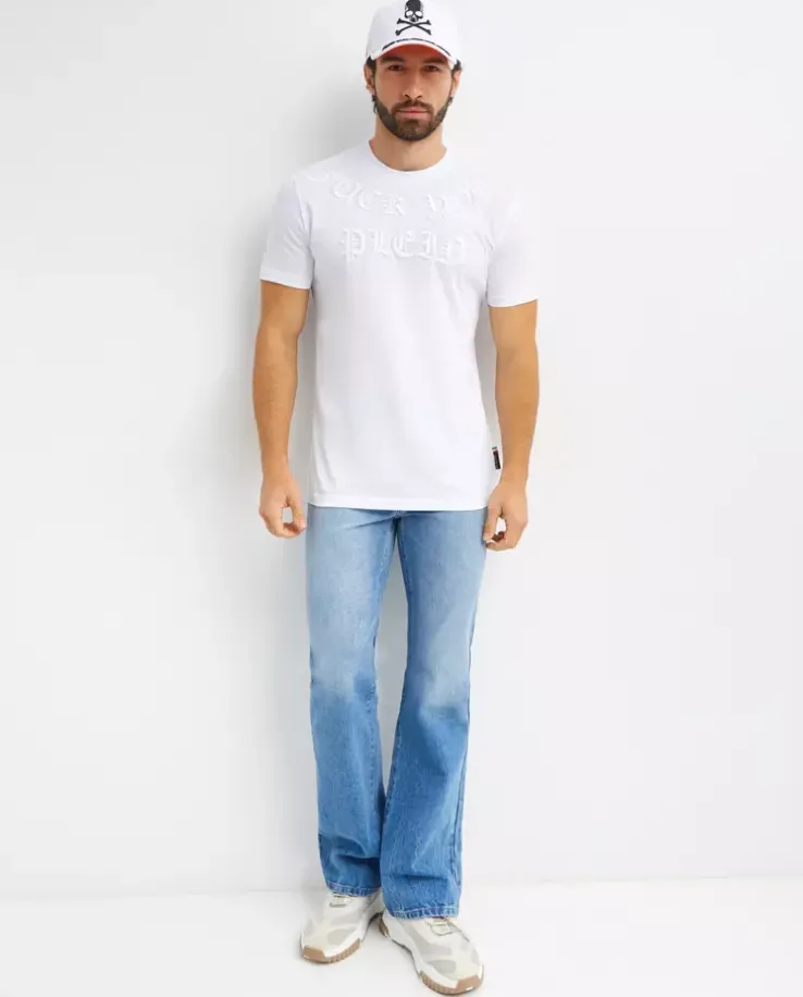 Biały t-shirt SS Gothic