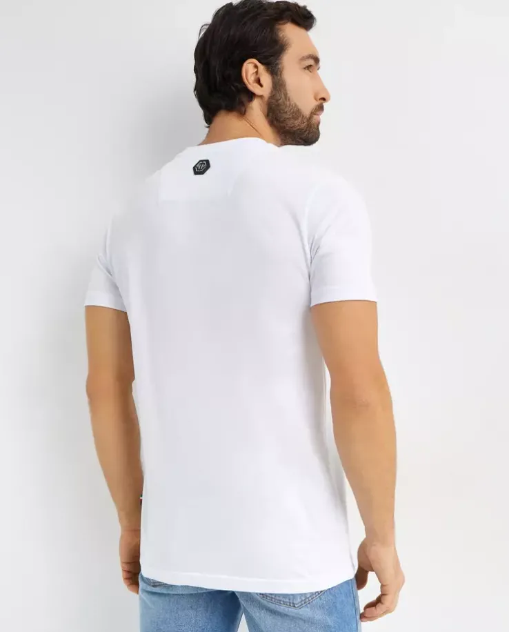 Biały t-shirt SS Gothic