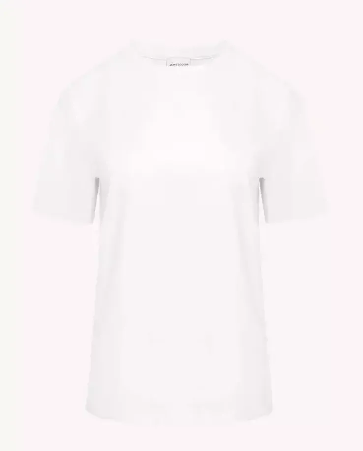 Biały t-shirt Vero Jenesequa