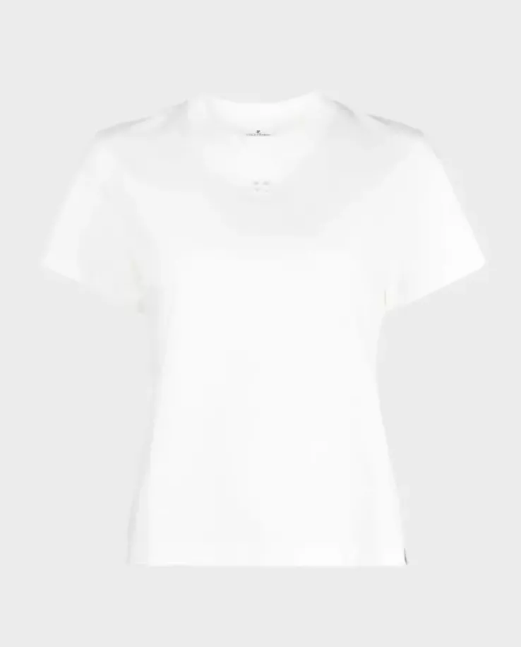 Biały t-shirt z logo