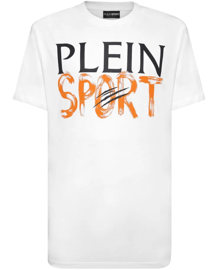 Biały t-shirt z logo