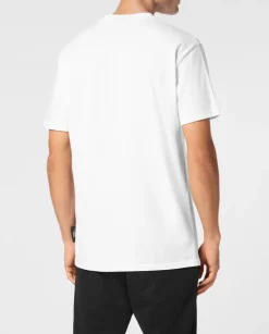 Biały t-shirt z nadrukiem