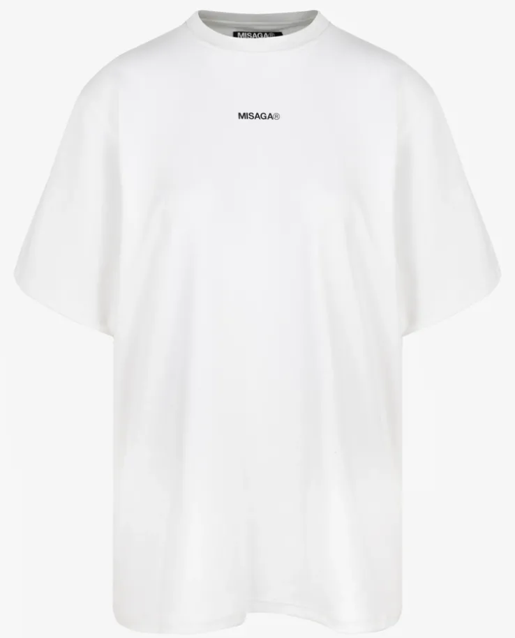 Biały t-shirt z nadrukiem DASR