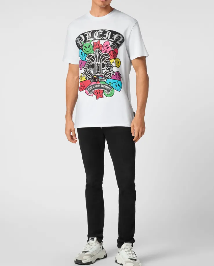 Biały T-shirt z printem