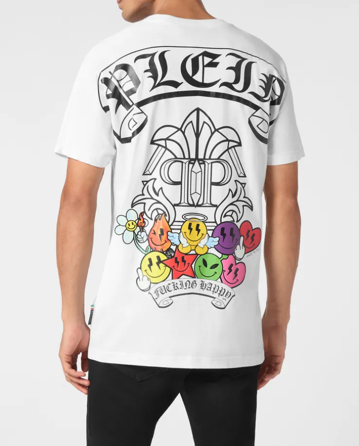 Biały T-shirt z printem