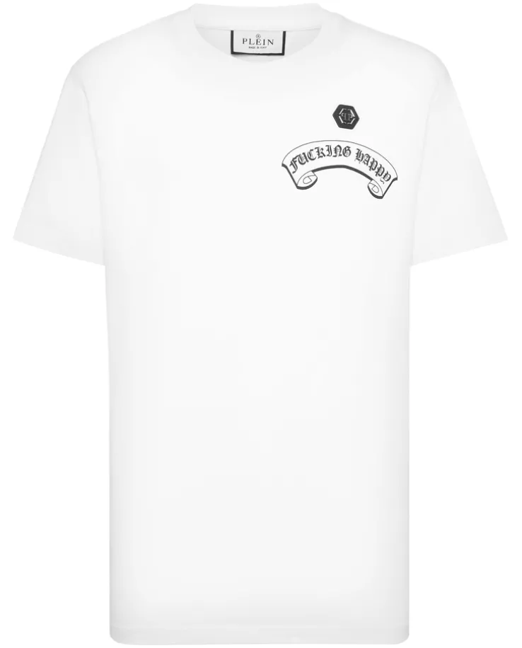 Biały T-shirt z printem