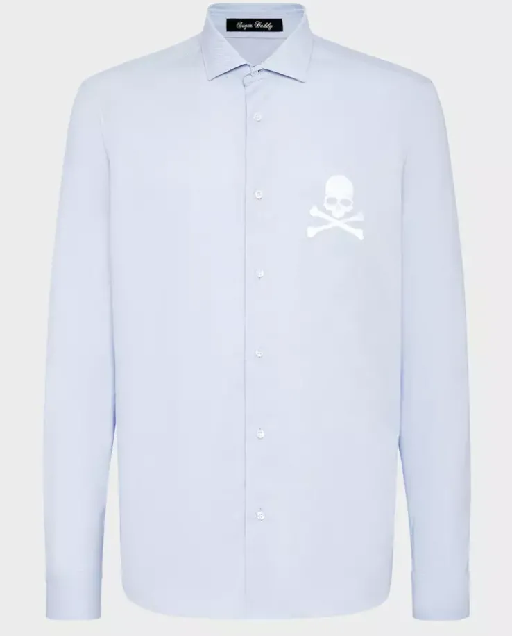 Błękitna koszula Skull&Bones