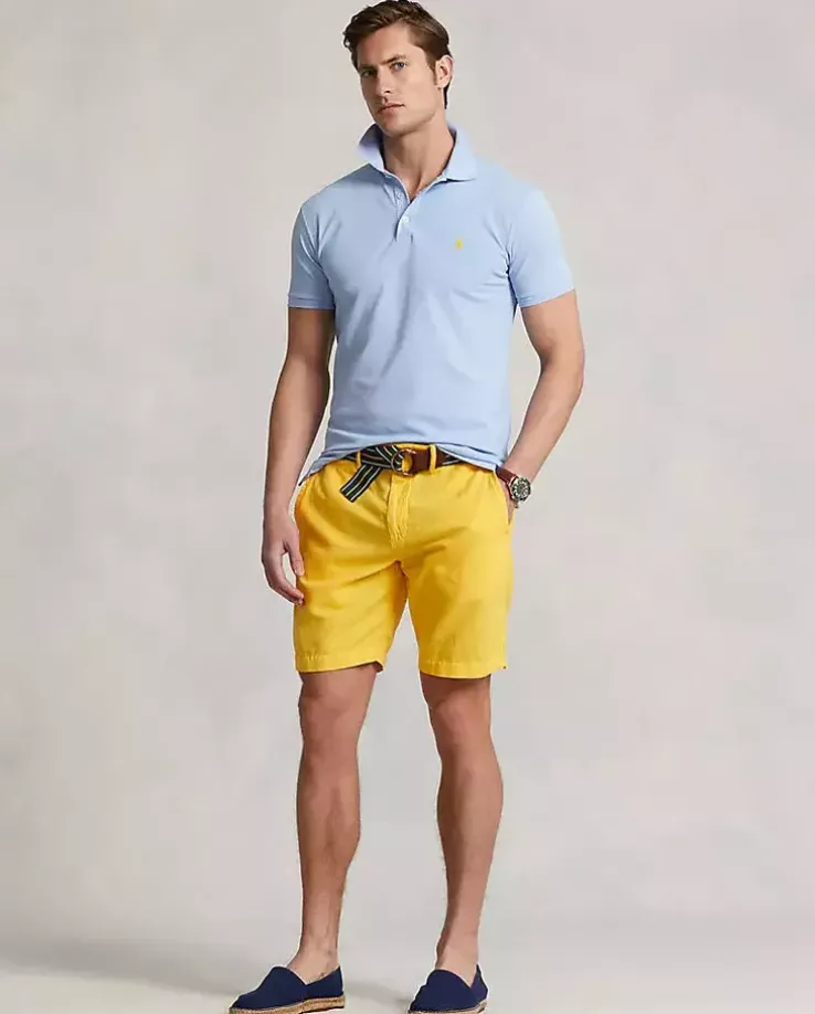 Błękitna koszulka z logo Regular Fit