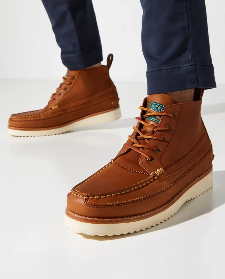 Brązowe buty skórzane Ranger