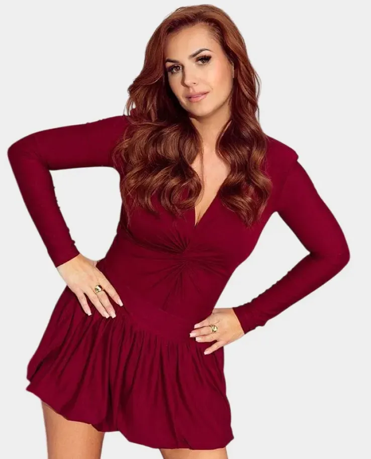 Burgundowe body Angel