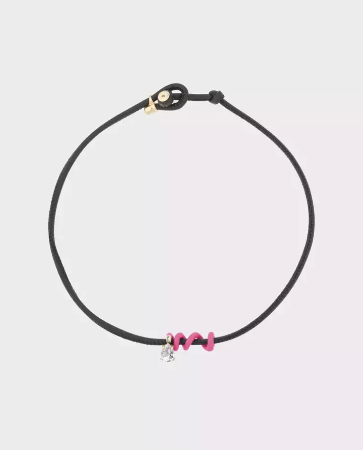 Choker z kryształem