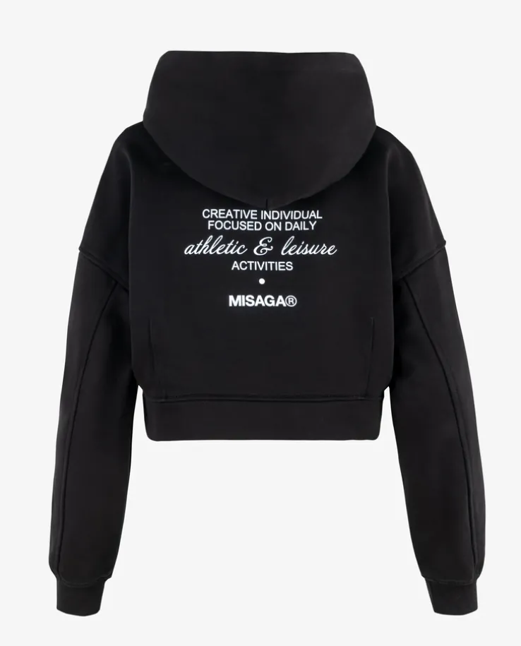 Czarna bluza z kapturem