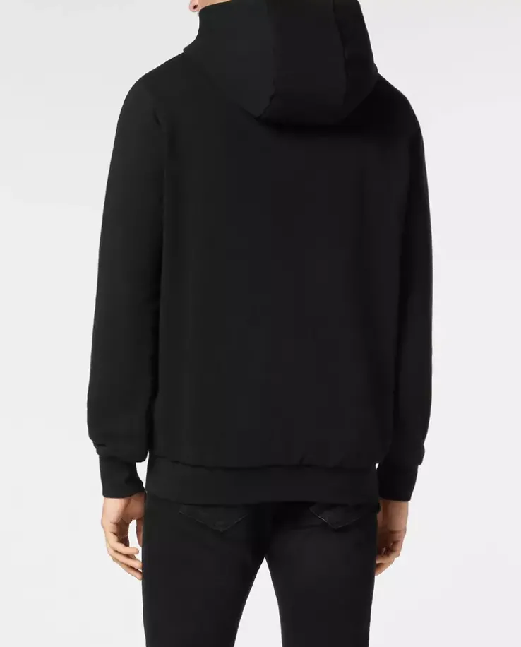 Czarna bluza z kapturem LS