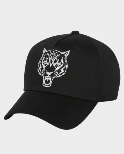 Czarna czapka z daszkiem Tiger