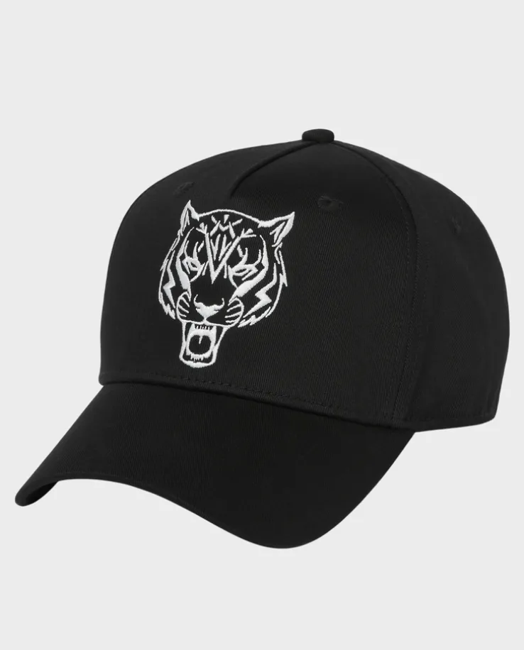Czarna czapka z daszkiem Tiger