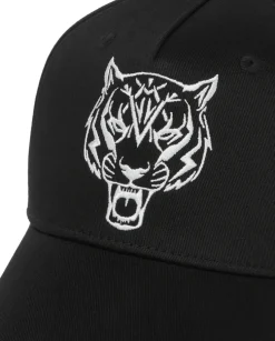 Czarna czapka z daszkiem Tiger
