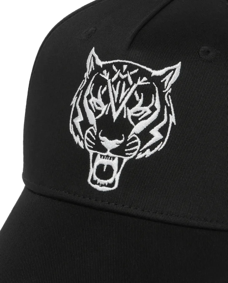 Czarna czapka z daszkiem Tiger