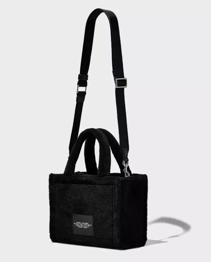 Czarna pluszowa torebka the Terry Small Tote