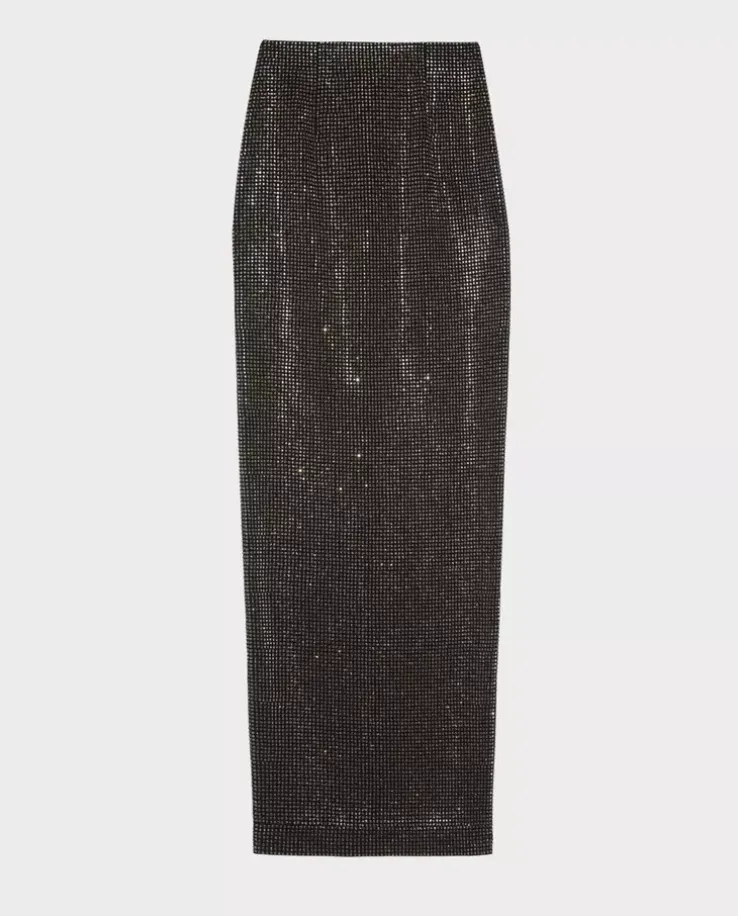 Czarna spódnica maxi