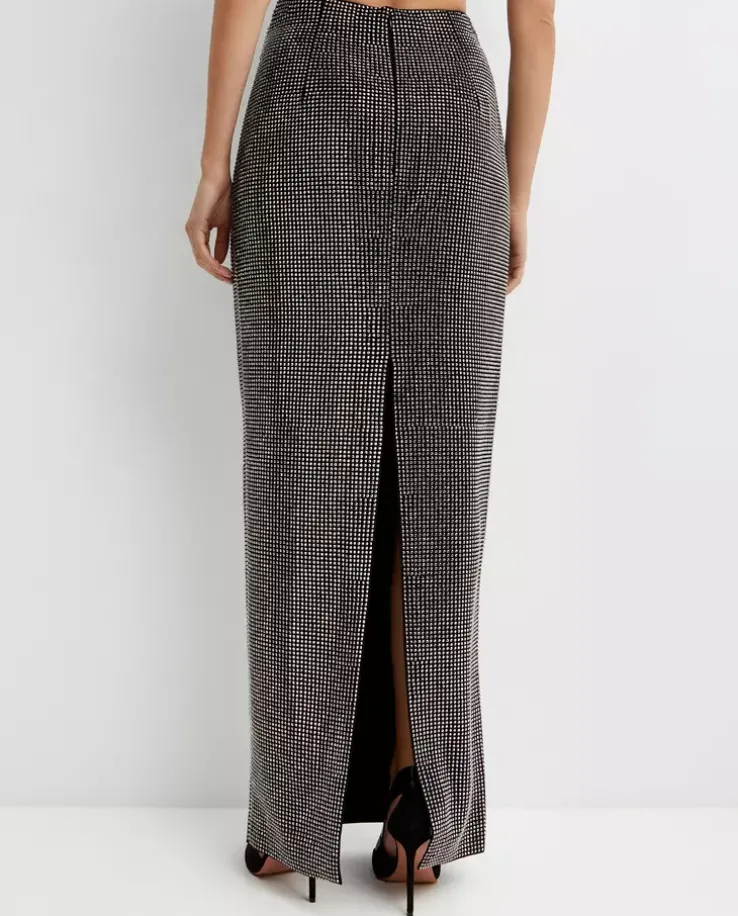 Czarna spódnica maxi