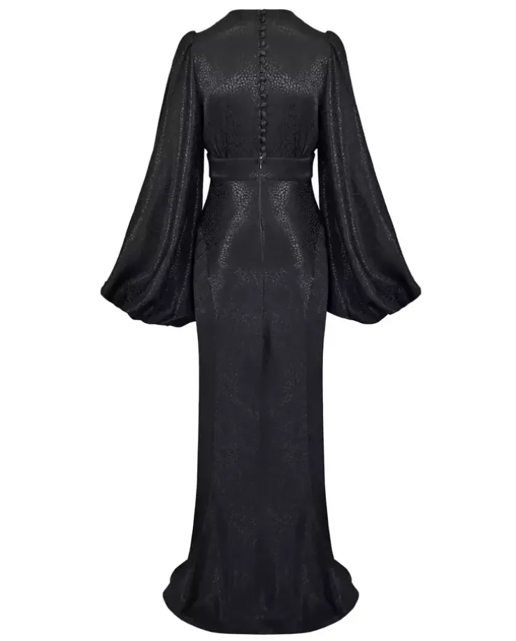Czarna suknia maxi Adele