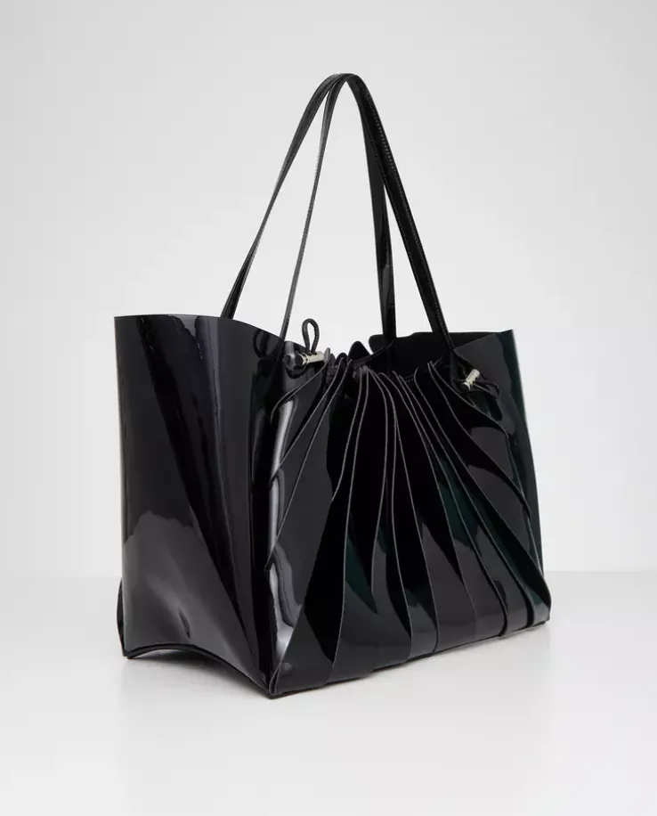 Czarna torba na ramię shopper Cabas