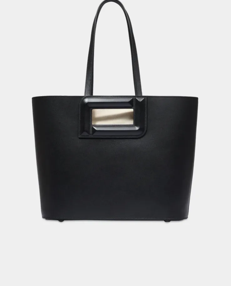 Czarna torebka typu shopper