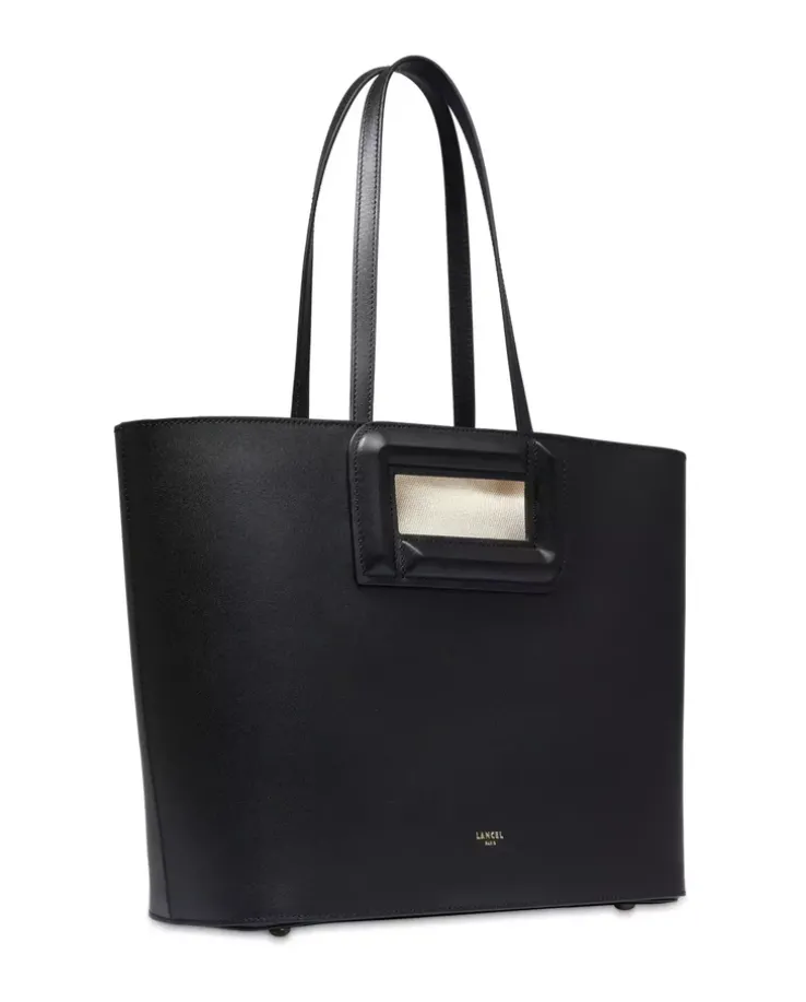 Czarna torebka typu shopper