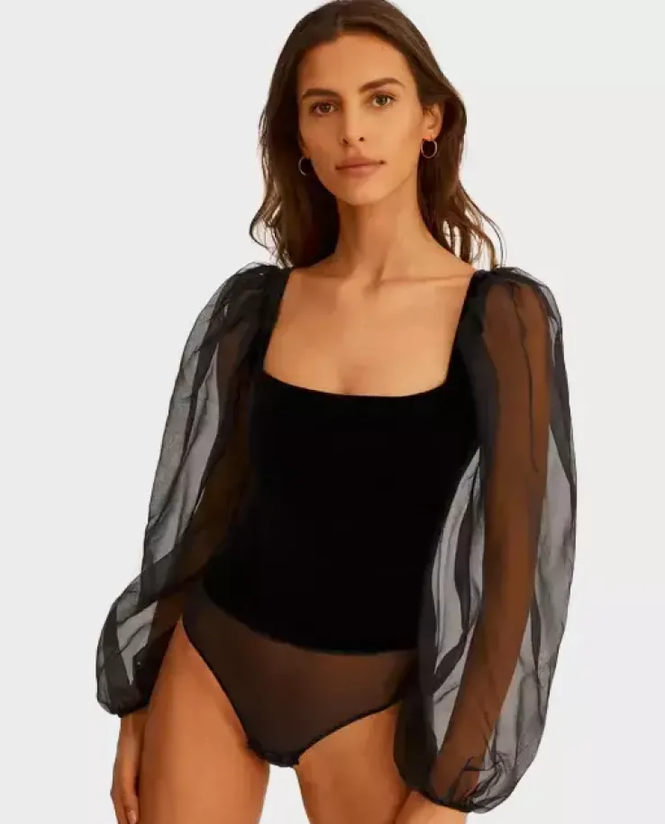 Czarne body Hazy Line