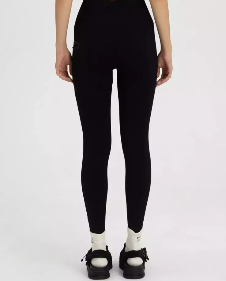 Czarne legginsy seamless