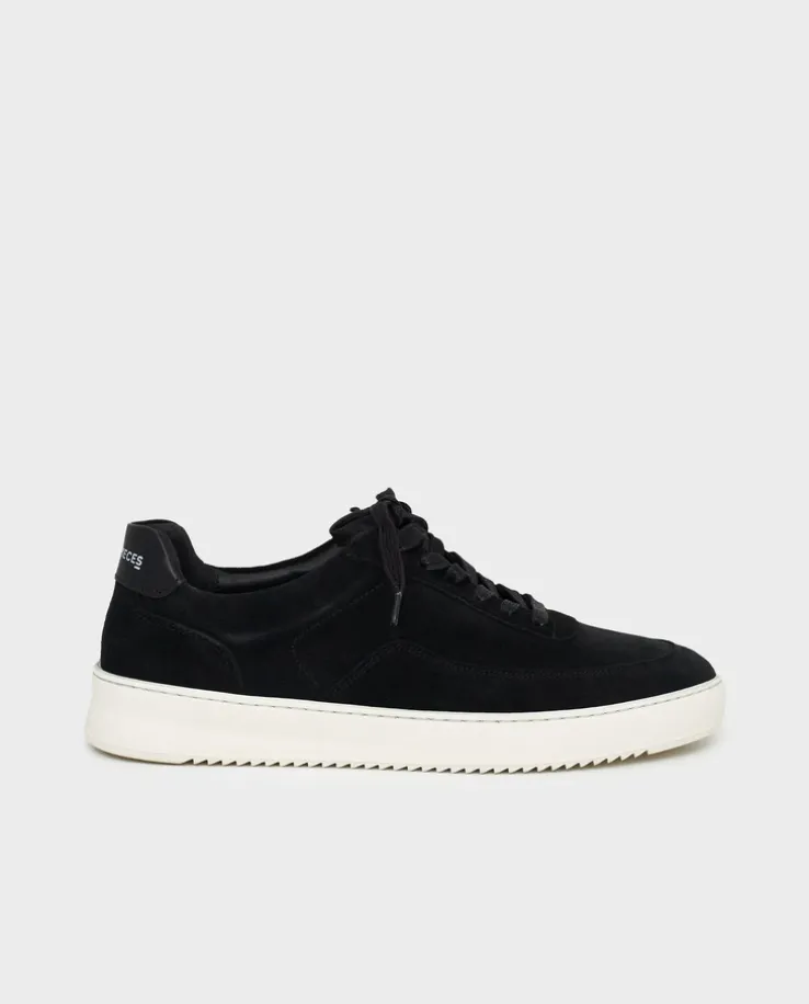 Czarne zamszowe sneakersy Mondo